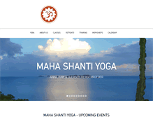 Tablet Screenshot of mahashantiyoga.com